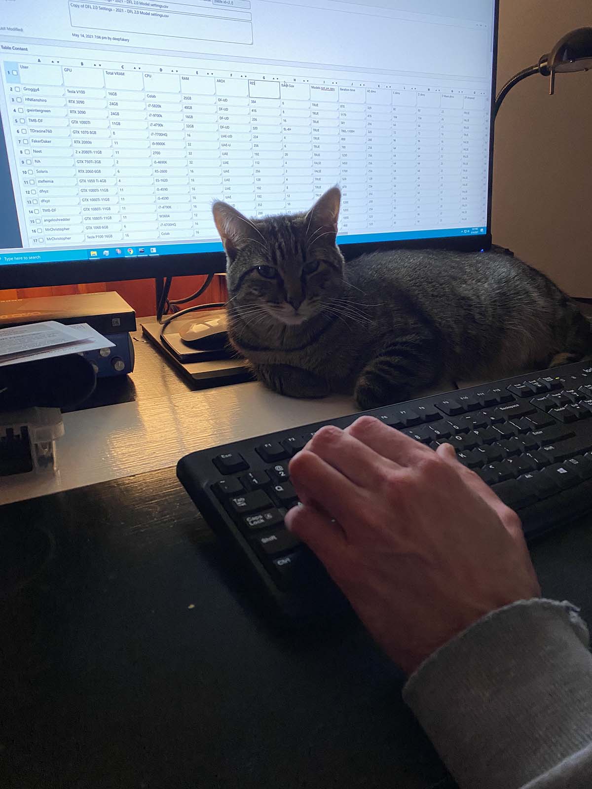 Seymour at the pc